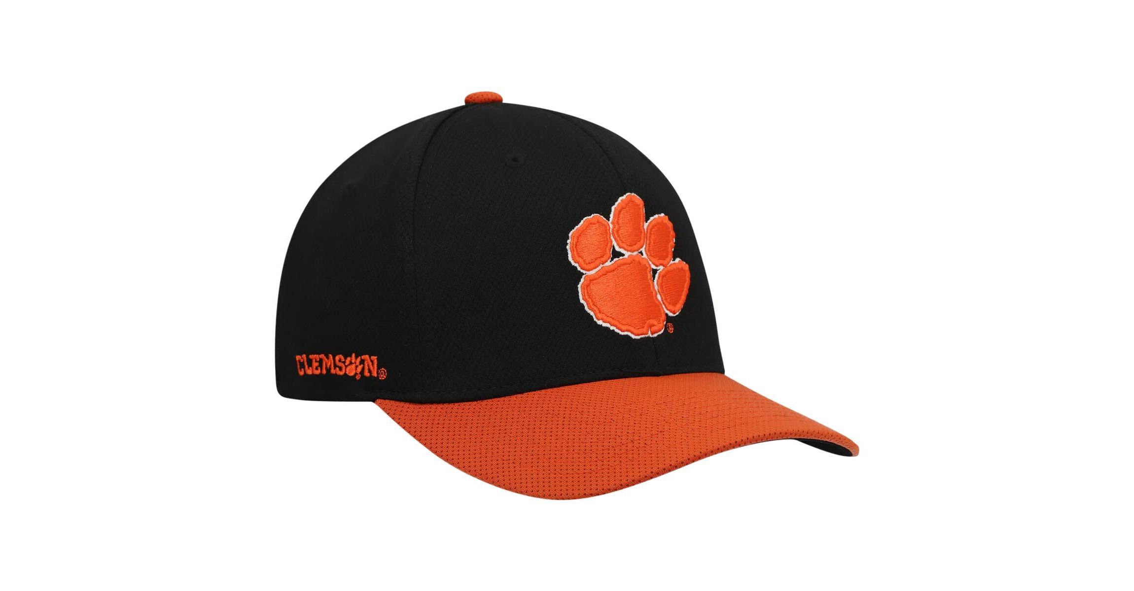 NCAA Black/Orange Clemson Tigers Two-Tone Reflex Hybrid Tech Flex Hat