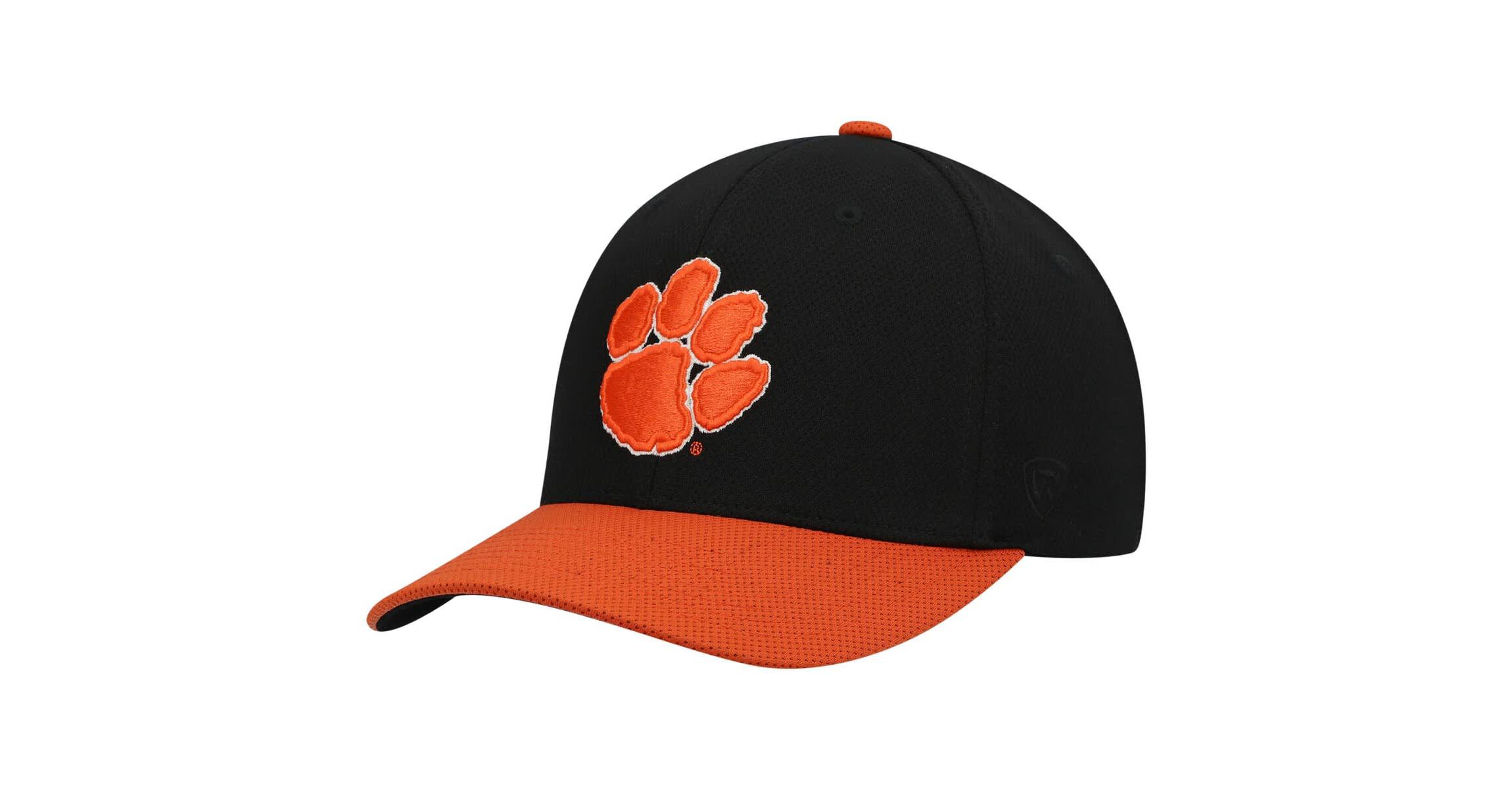 NCAA Black/Orange Clemson Tigers Two-Tone Reflex Hybrid Tech Flex Hat