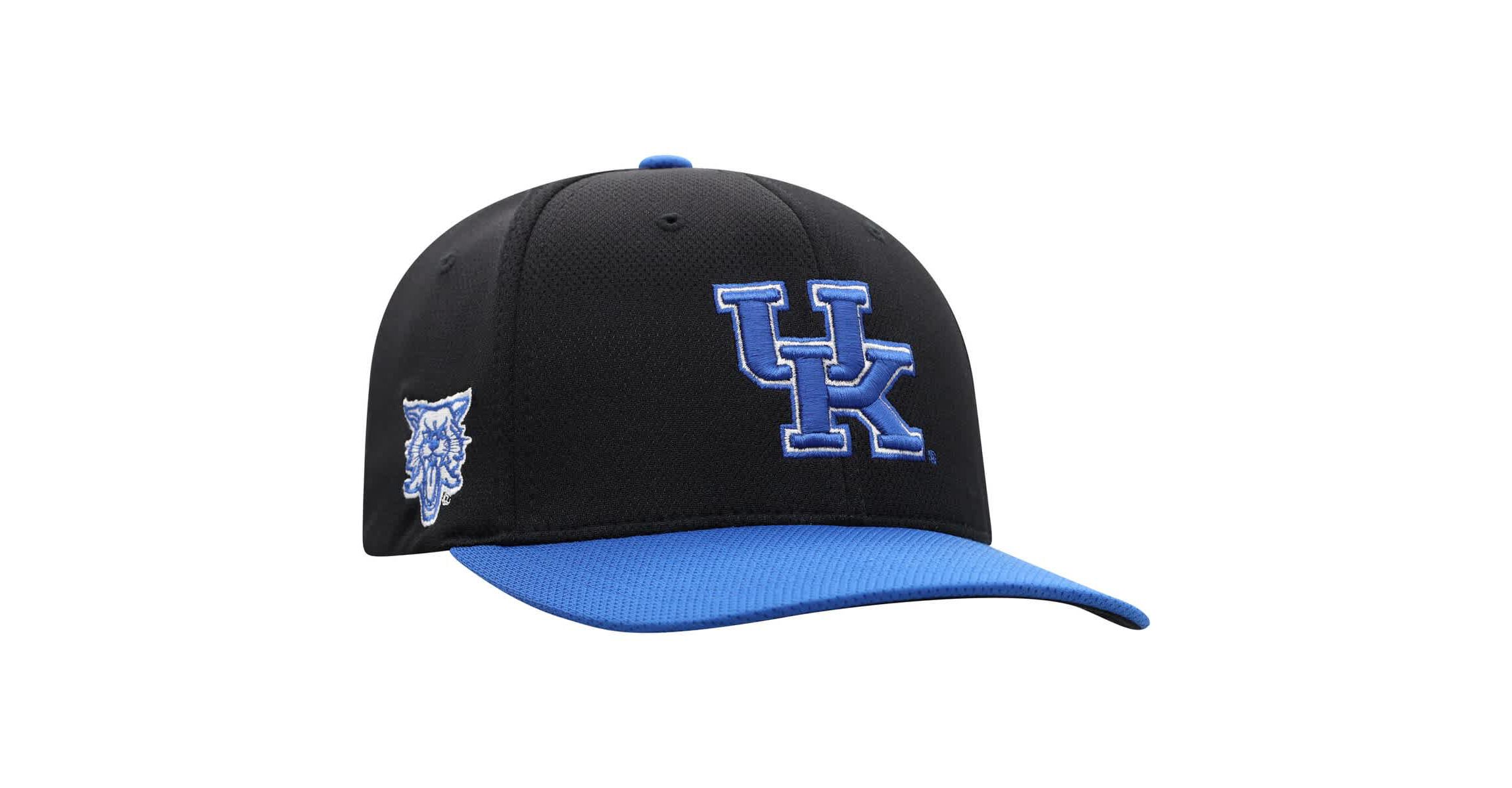 NCAA Black/Royal Kentucky Wildcats Two-Tone Reflex Hybrid Tech Flex Hat