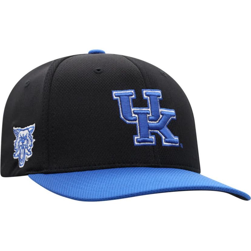 NCAA Black/Royal Kentucky Wildcats Two-Tone Reflex Hybrid Tech Flex Hat