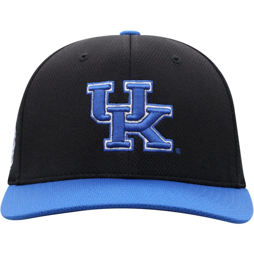 NCAA Black/Royal Kentucky Wildcats Two-Tone Reflex Hybrid Tech Flex Hat