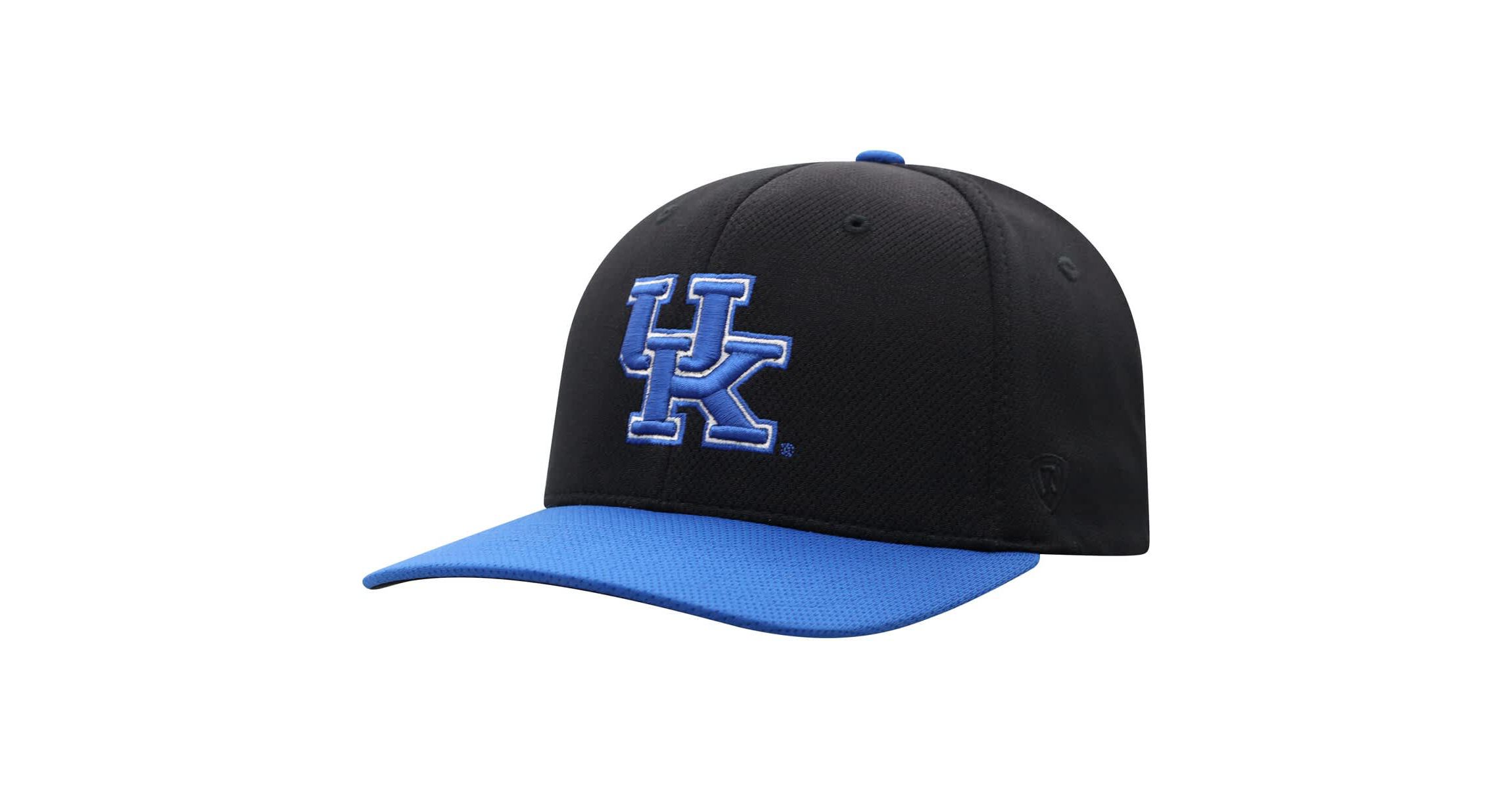 NCAA Black/Royal Kentucky Wildcats Two-Tone Reflex Hybrid Tech Flex Hat