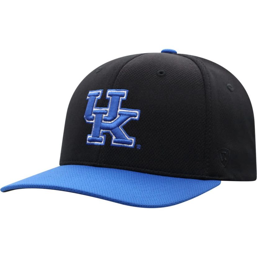 NCAA Black/Royal Kentucky Wildcats Two-Tone Reflex Hybrid Tech Flex Hat