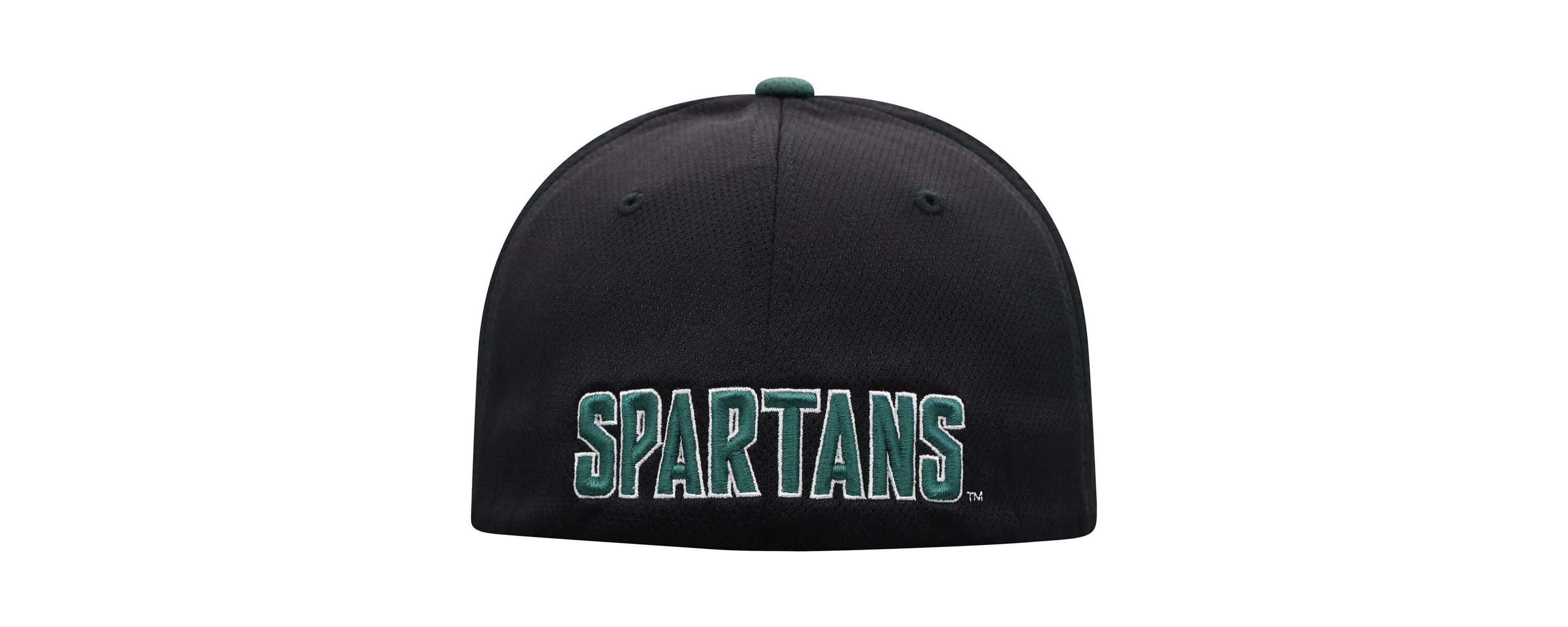 NCAA Black/Green Michigan State Spartans Two-Tone Reflex Hybrid Tech Flex Hat