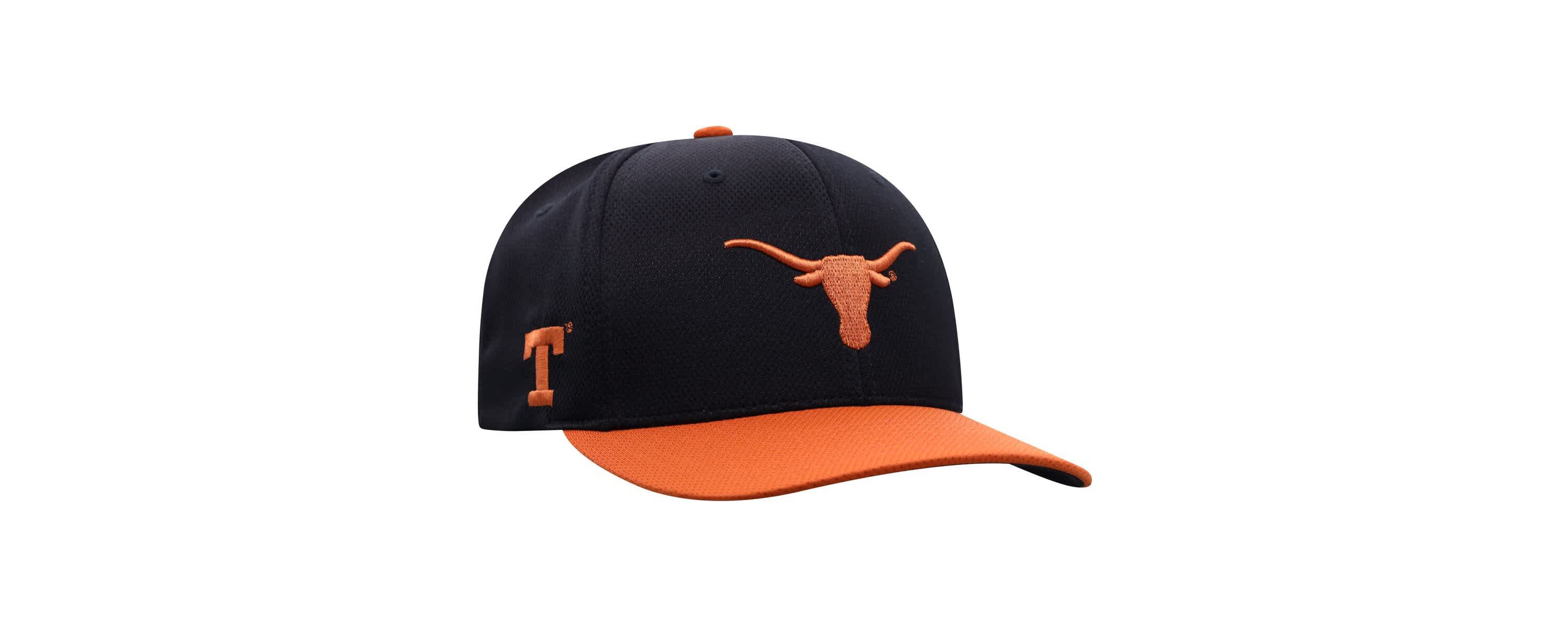 NCAA Black/Texas Texas Longhorns Two-Tone Reflex Hybrid Tech Flex Hat