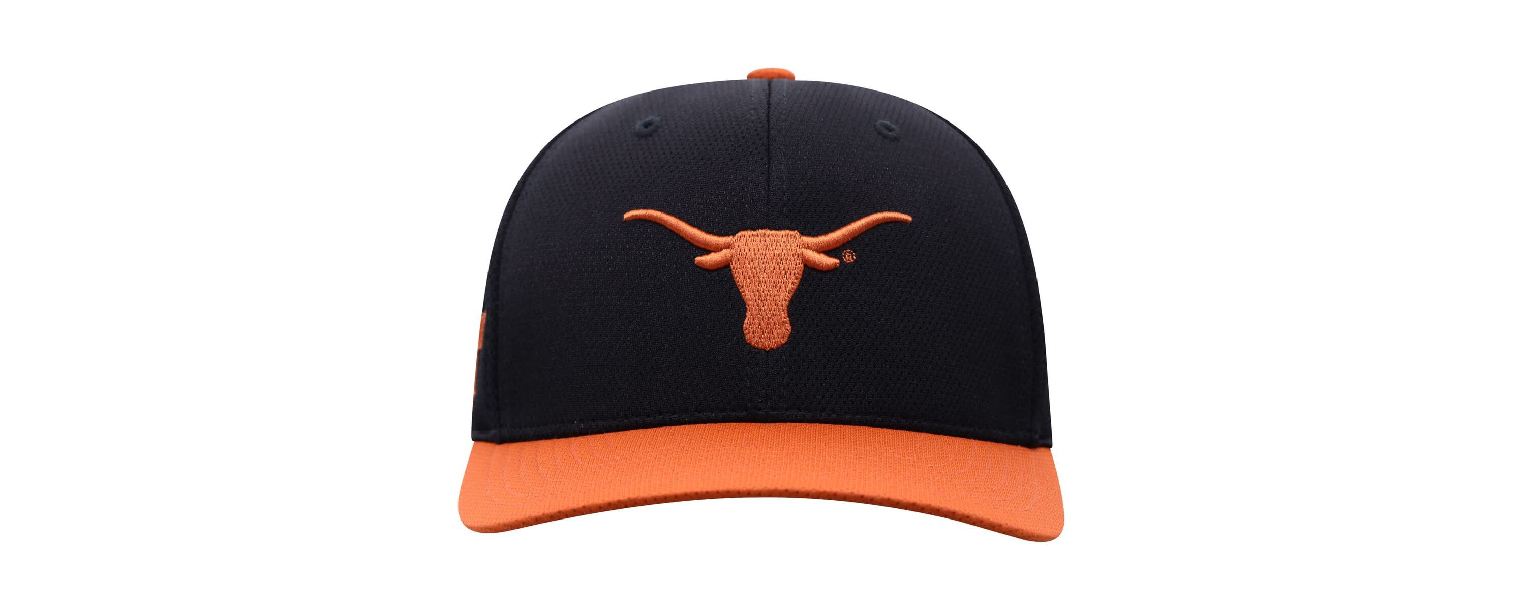 NCAA Black/Texas Texas Longhorns Two-Tone Reflex Hybrid Tech Flex Hat