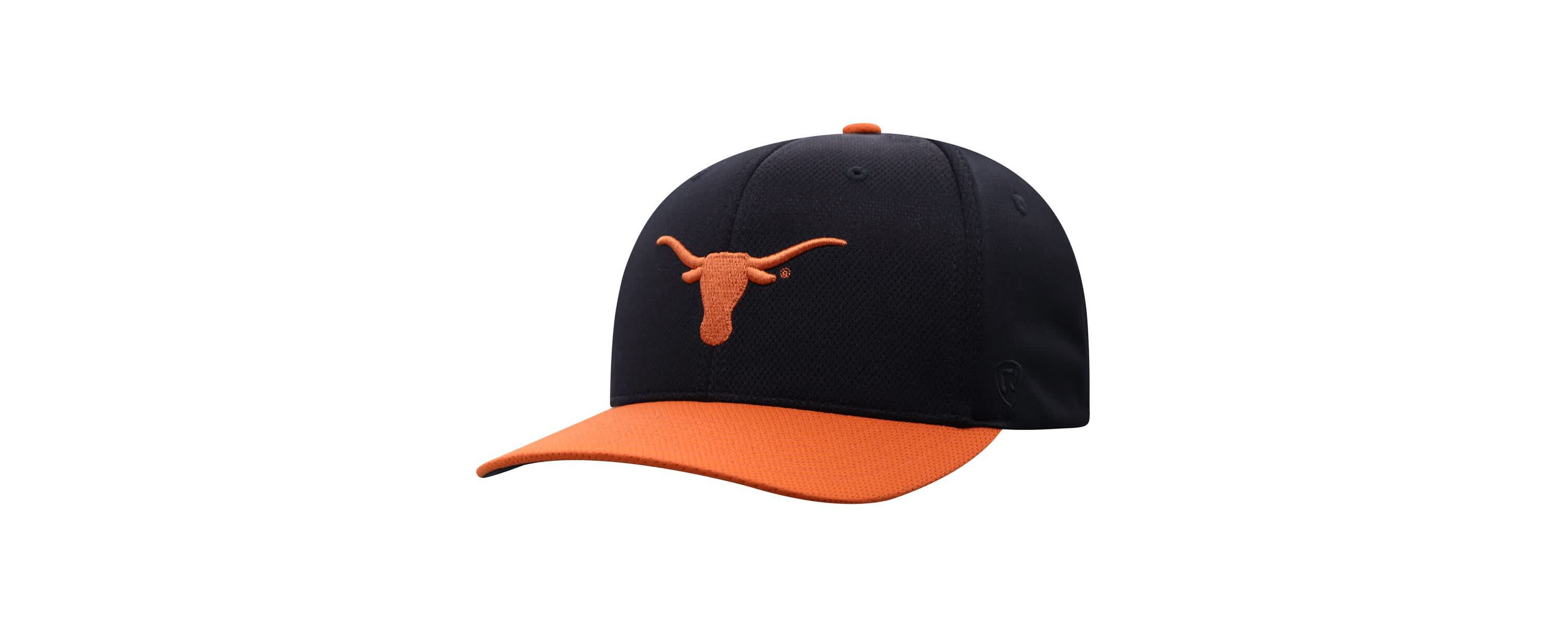 NCAA Black/Texas Texas Longhorns Two-Tone Reflex Hybrid Tech Flex Hat