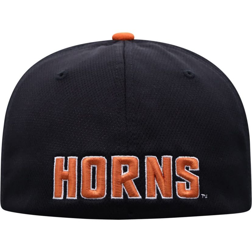 NCAA Black/Texas Texas Longhorns Two-Tone Reflex Hybrid Tech Flex Hat