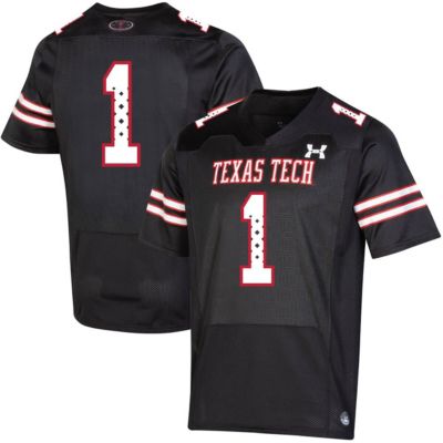Texas Tech Red Raiders NCAA Under Armour #1 Throwback Special Game Jersey