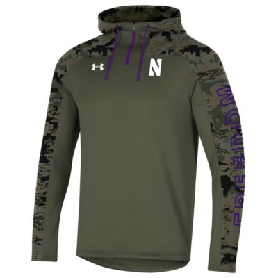 NCAA Under Armour Northwestern Wildcats Freedom Quarter-Zip Pullover Hoodie