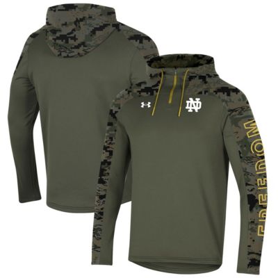 NCAA Under Armour Notre Dame Fighting Irish Freedom Quarter-Zip Pullover Hoodie