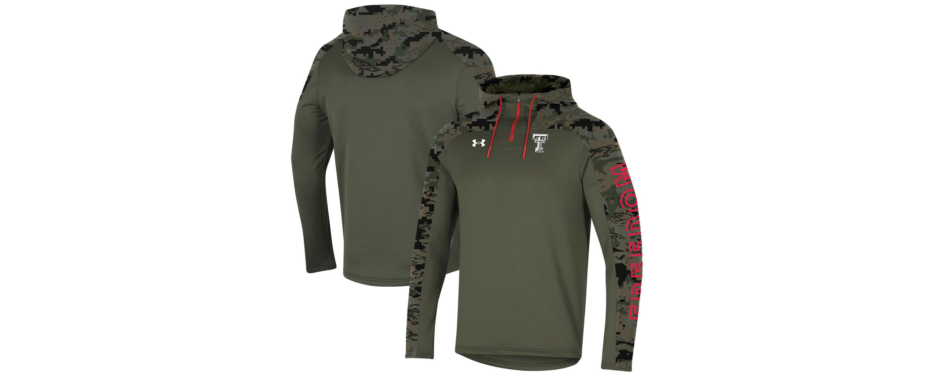 Texas Tech Red Raiders NCAA Under Armour Texas Tech Raiders Freedom Quarter-Zip Pullover Hoodie