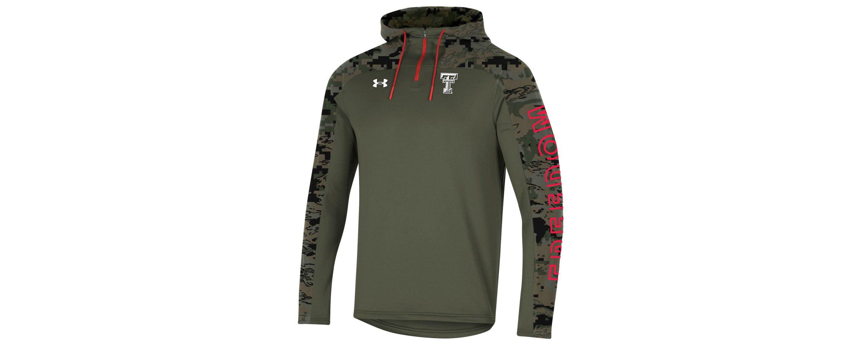Texas Tech Red Raiders NCAA Under Armour Texas Tech Raiders Freedom Quarter-Zip Pullover Hoodie