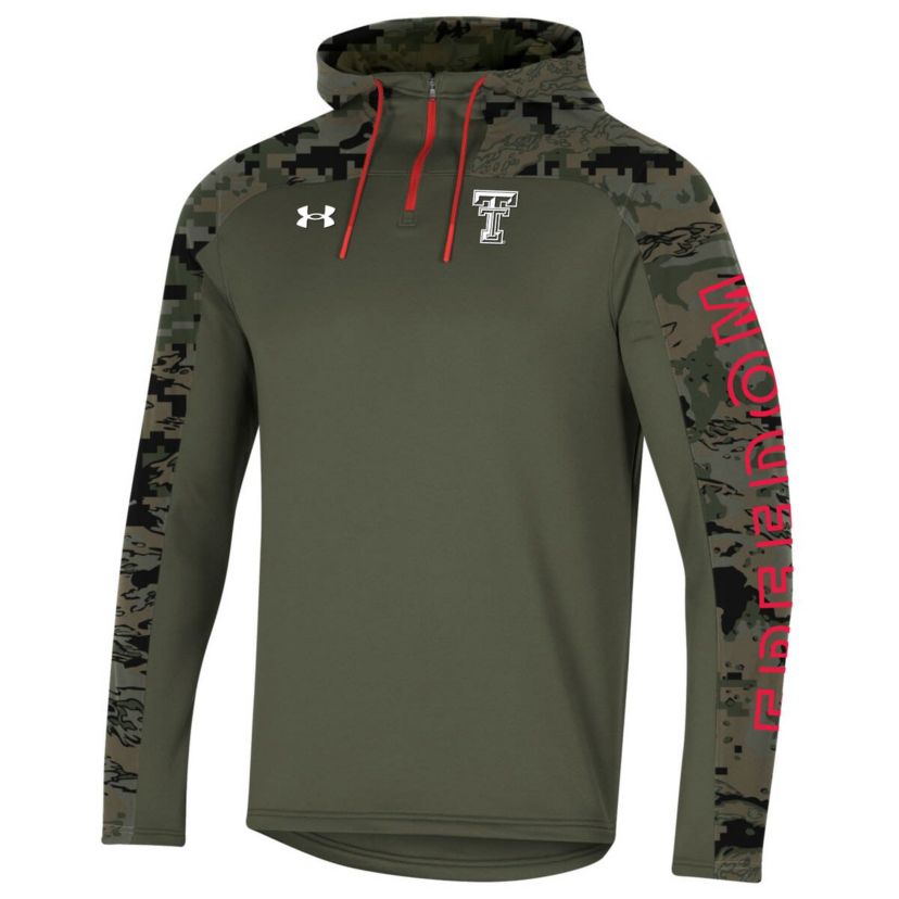 Texas Tech Red Raiders NCAA Under Armour Texas Tech Raiders Freedom Quarter-Zip Pullover Hoodie