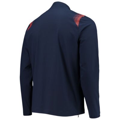 NCAA Under Armour Auburn Tigers 2021 Sideline Motivate Quarter-Zip Jacket