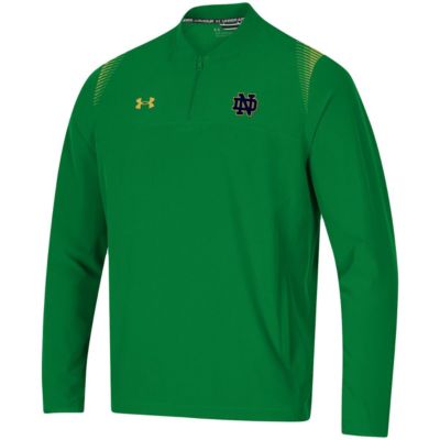 NCAA Under Armour Notre Dame Fighting Irish 2021 Sideline Motivate Quarter-Zip Jacket