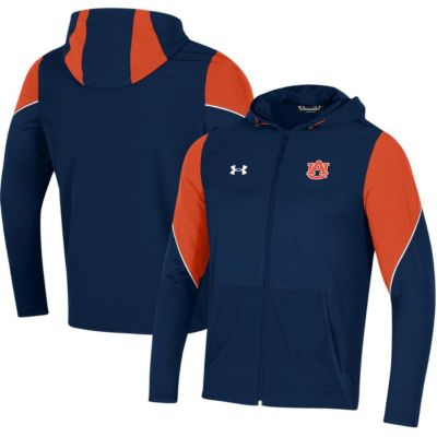 NCAA Under Armour Auburn Tigers 2021 Sideline Warm-Up Full-Zip Hoodie