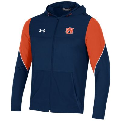 NCAA Under Armour Auburn Tigers 2021 Sideline Warm-Up Full-Zip Hoodie