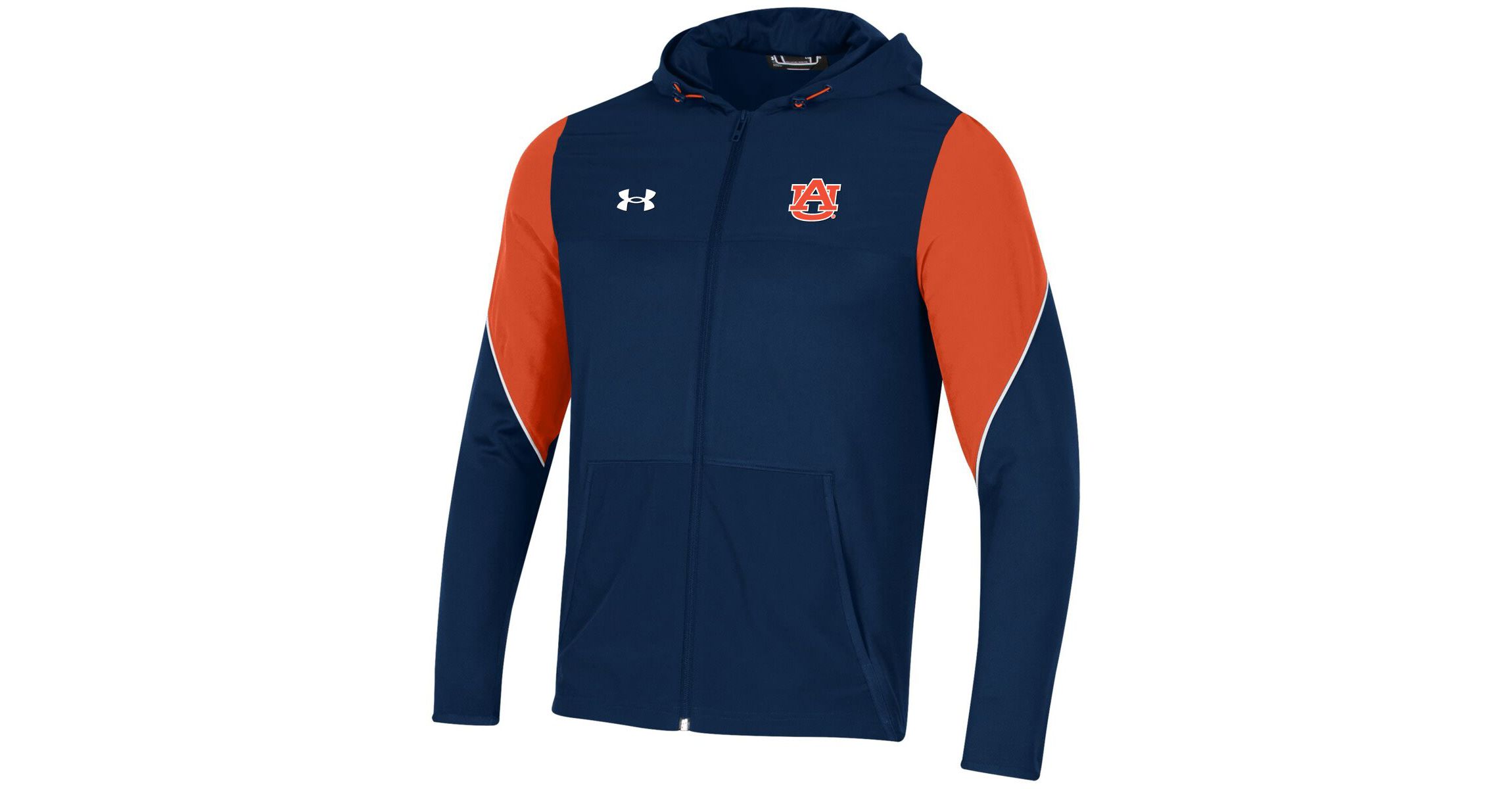 NCAA Under Armour Auburn Tigers 2021 Sideline Warm-Up Full-Zip Hoodie