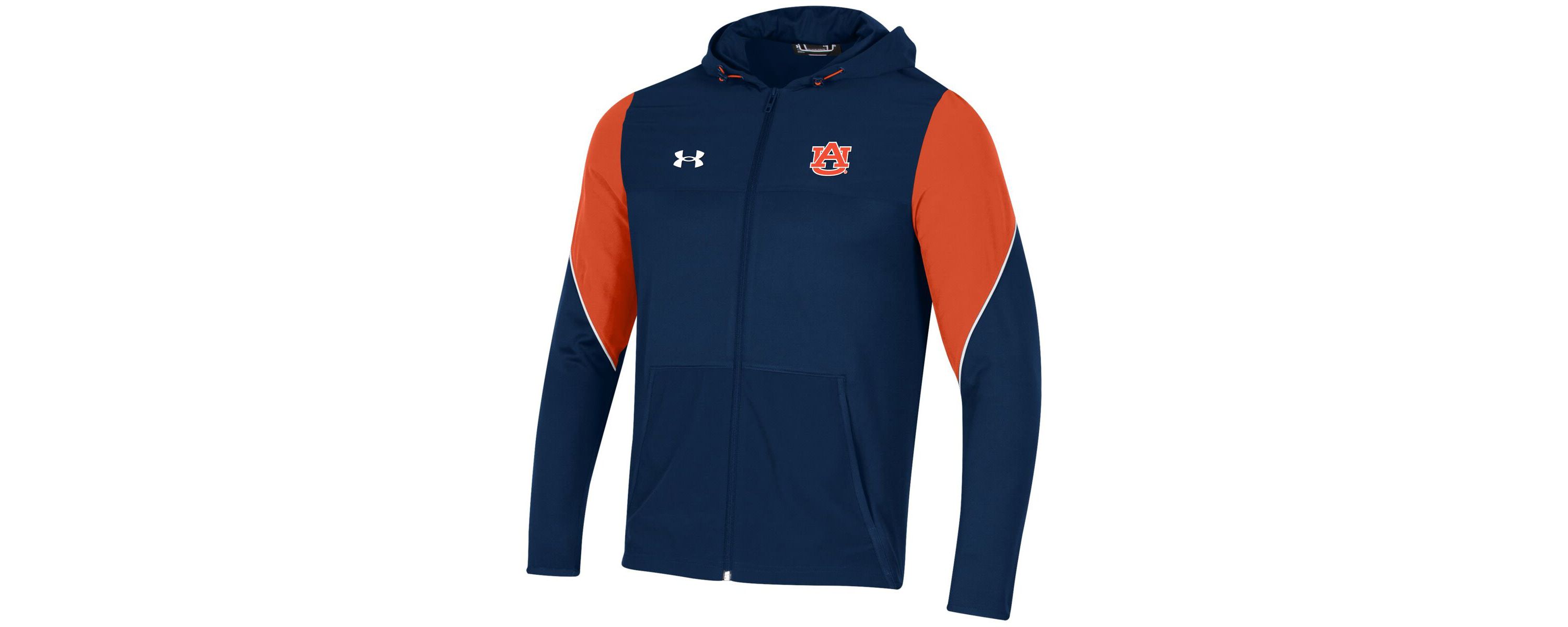 NCAA Under Armour Auburn Tigers 2021 Sideline Warm-Up Full-Zip Hoodie