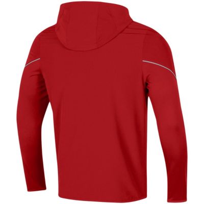 NCAA Under Armour Wisconsin Badgers 2021 Sideline Warm-Up Full-Zip Hoodie