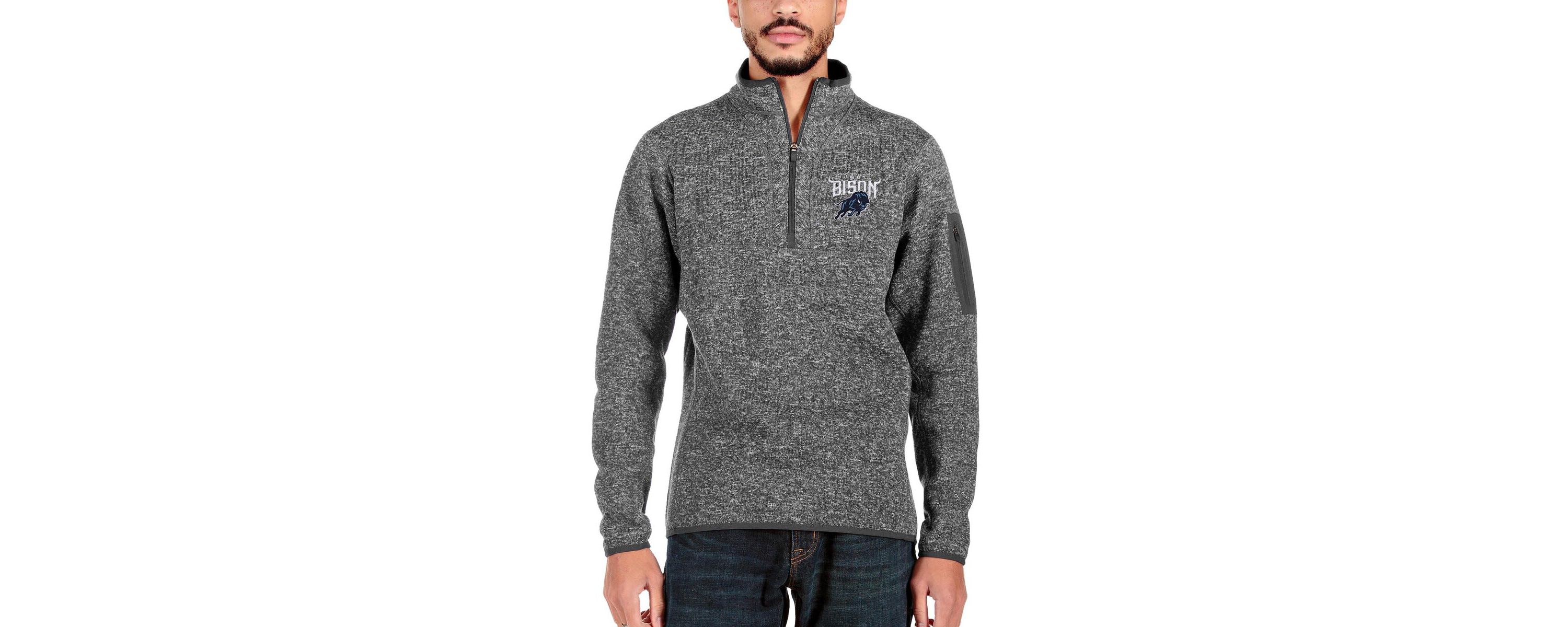 NCAA Howard Bison Fortune Quarter-Zip Pullover Jacket