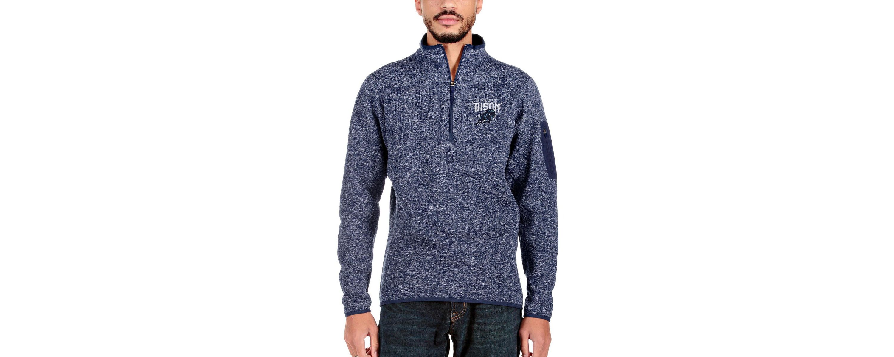NCAA Howard Bison Fortune Quarter-Zip Pullover Jacket