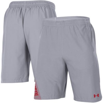 NCAA Under Armour Wisconsin Badgers 2021 Sideline Woven Shorts