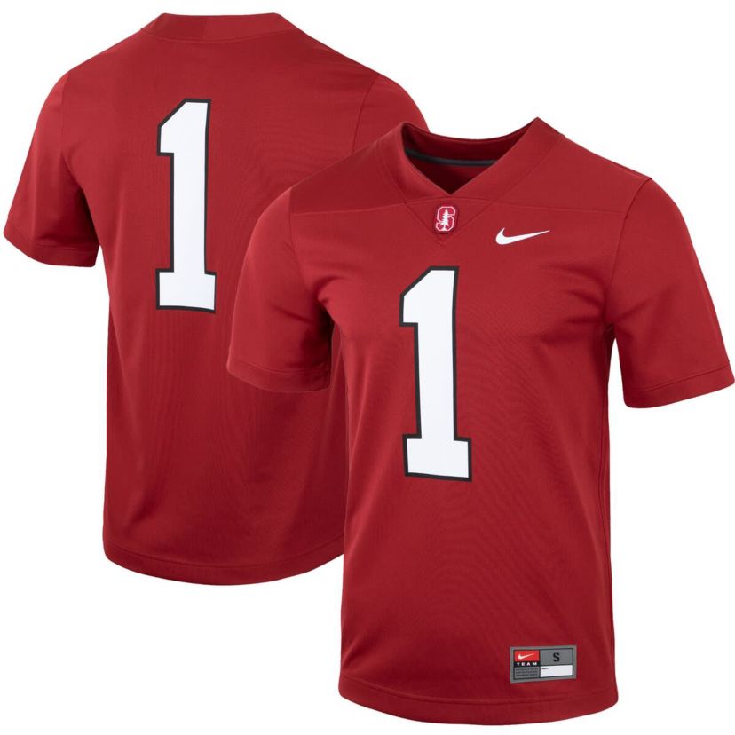 Stanford Cardinal NCAA Nike #1 Stanford Untouchable Football Jersey