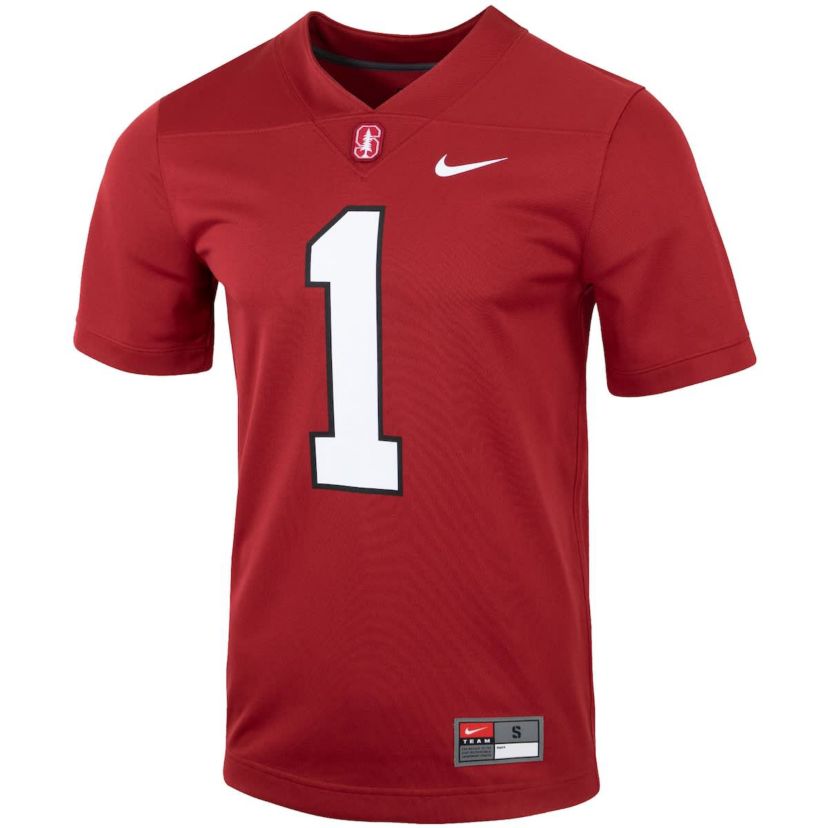 Stanford Cardinal NCAA Nike #1 Stanford Untouchable Football Jersey