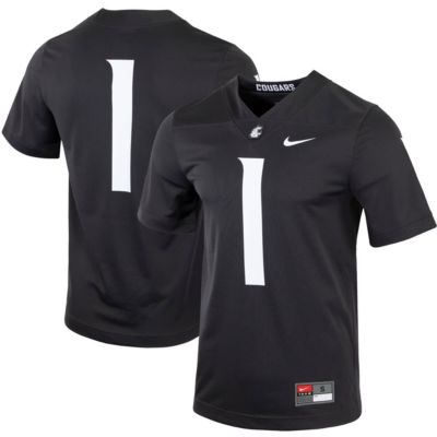 Men's NCAA Nike #1 Washington State Cougars Untouchable Football Jersey, Grey, 3XL