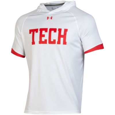 Texas Tech Red Raiders NCAA Under Armour Texas Tech Raiders On-Court Basketball Shooting Hoodie Raglan Performance T-Shirt