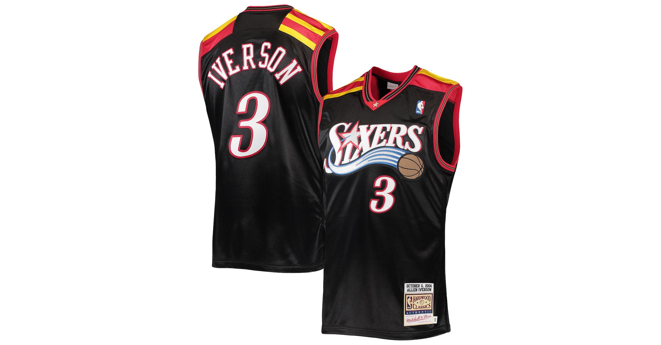 NBA Allen Iverson Philadelphia 76ers 2006 Hardwood Classics Authentic Jersey