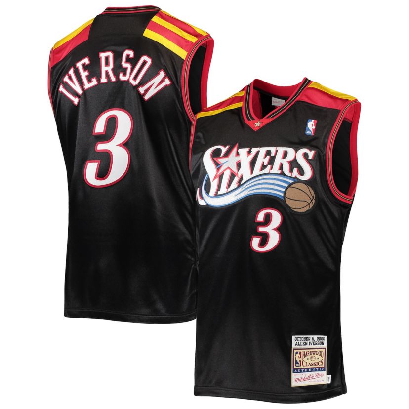NBA Allen Iverson Philadelphia 76ers 2006 Hardwood Classics Authentic Jersey