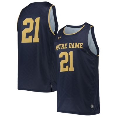 NCAA Under Armour #21 Notre Dame Fighting Irish Alternate Replica Basketball Jersey