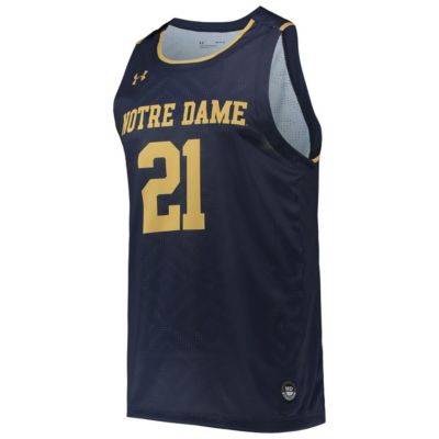 NCAA Under Armour #21 Notre Dame Fighting Irish Alternate Replica Basketball Jersey