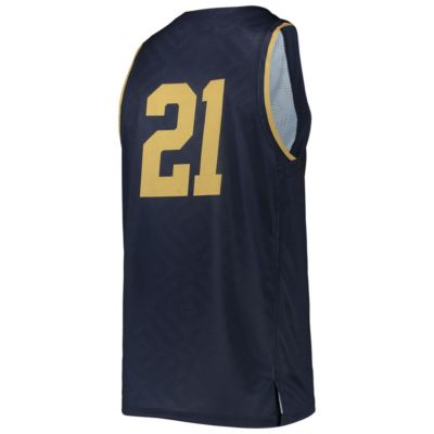 NCAA Under Armour #21 Notre Dame Fighting Irish Alternate Replica Basketball Jersey