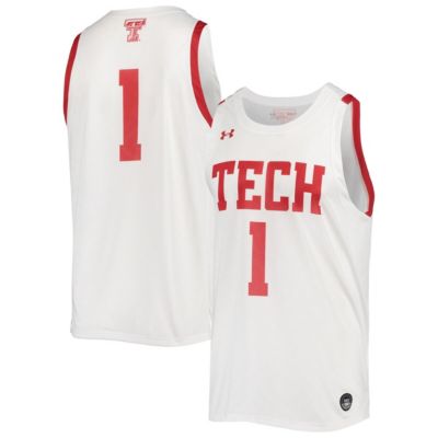 Texas Tech Red Raiders NCAA Under Armour #1 Texas Tech Raiders Alternate Replica Basketball Jersey