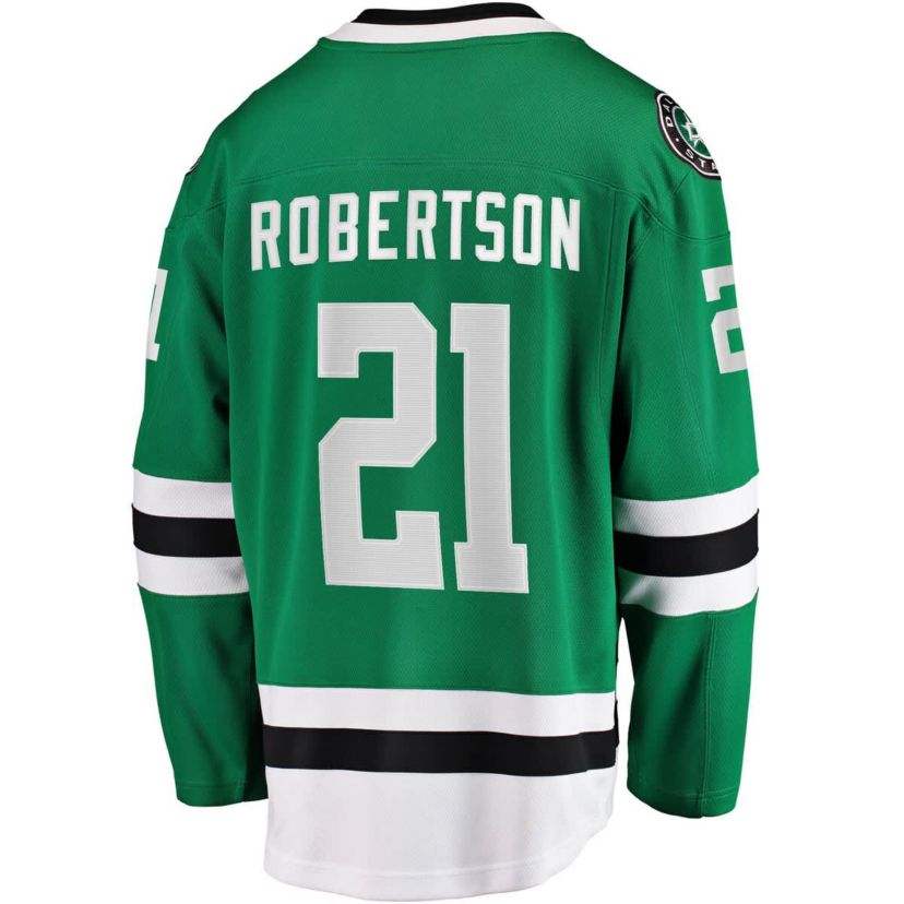 NHL Fanatics Jason Robertson Kelly Dallas Stars Home Breakaway Replica Jersey