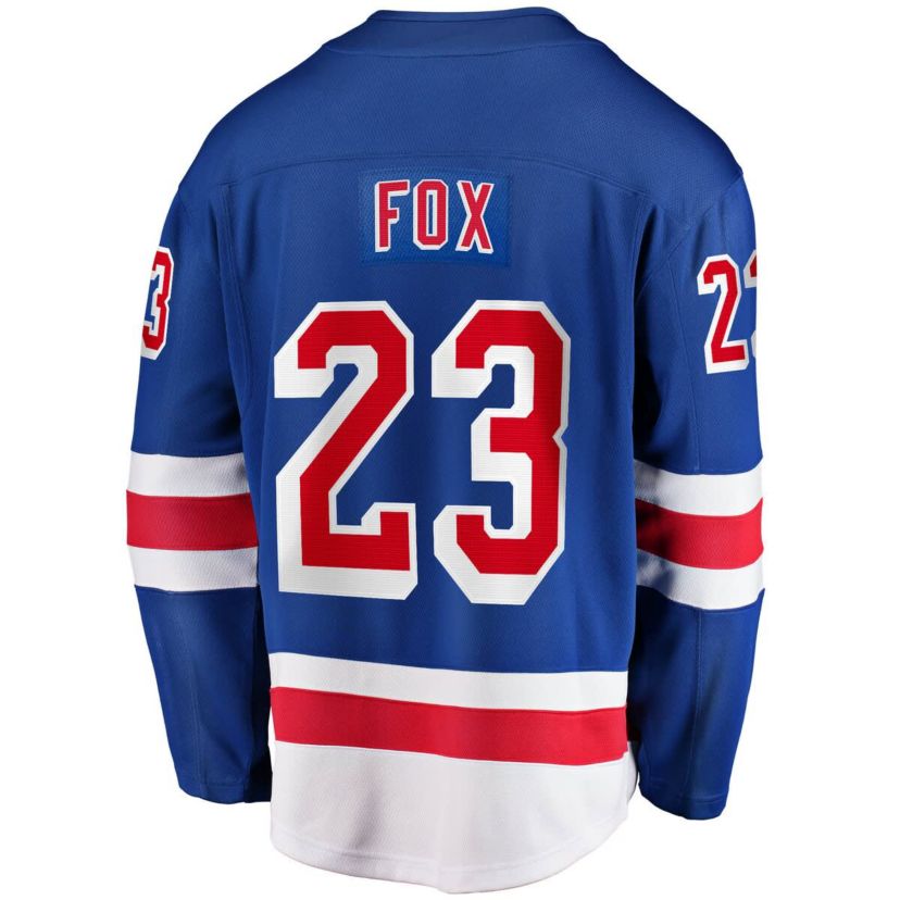 NHL Fanatics Adam Fox New York Rangers Home Breakaway Replica Jersey