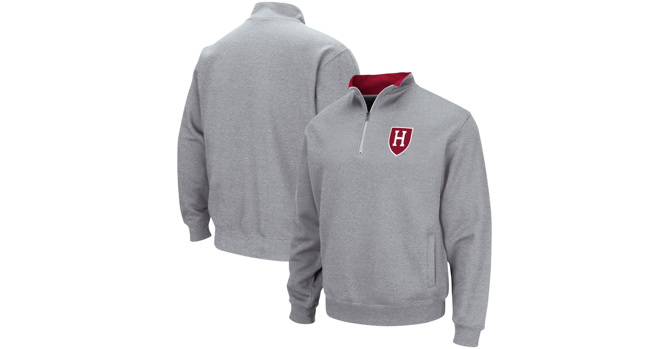 Harvard Crimson NCAA ed Harvard Tortugas Team Logo Quarter-Zip Jacket