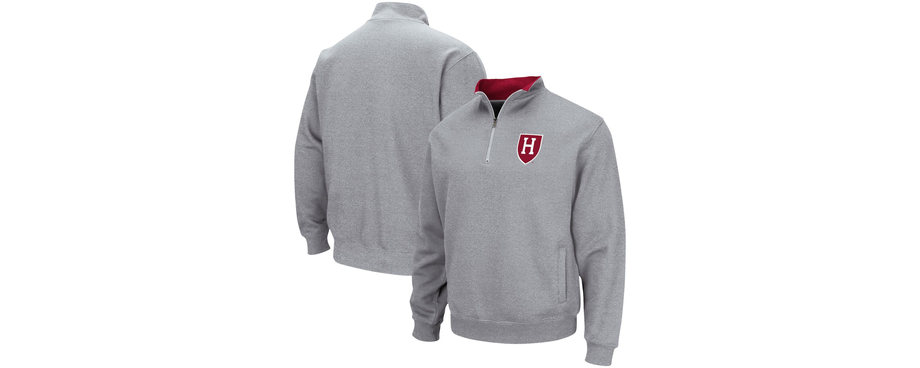 Harvard Crimson NCAA ed Harvard Tortugas Team Logo Quarter-Zip Jacket