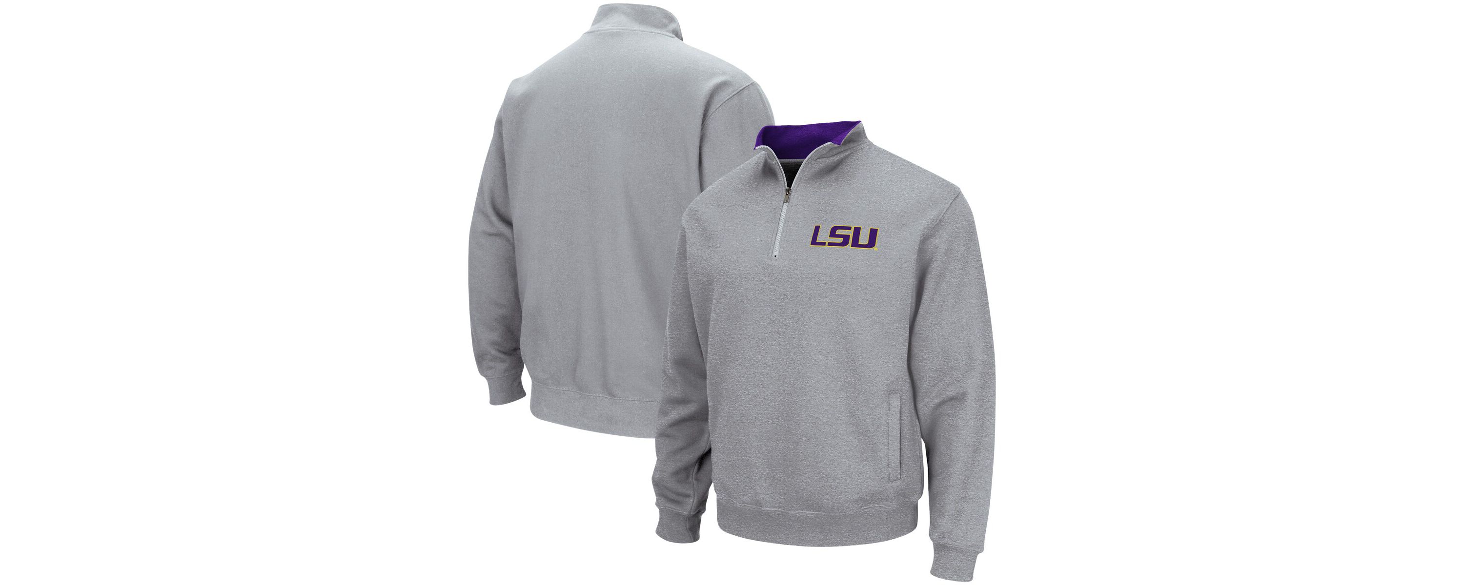 NCAA ed LSU Tigers Tortugas Team Logo Quarter-Zip Jacket