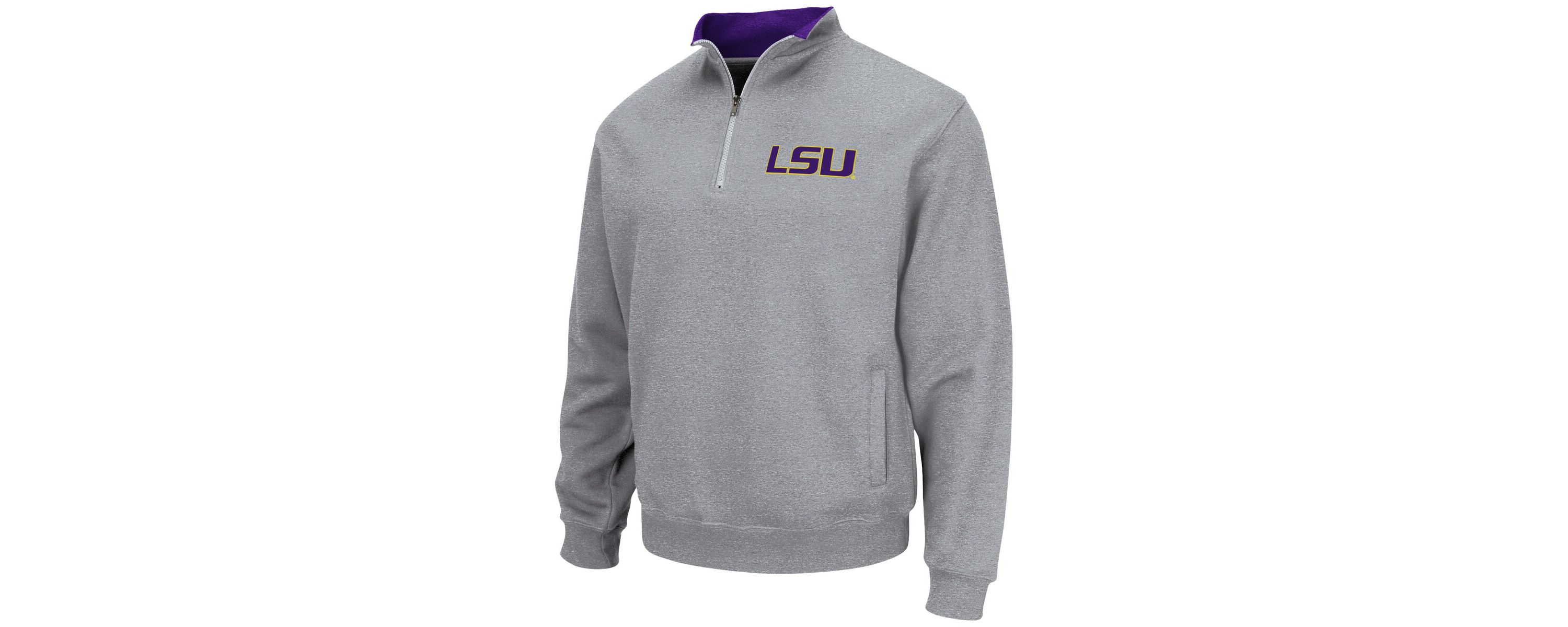 NCAA ed LSU Tigers Tortugas Team Logo Quarter-Zip Jacket