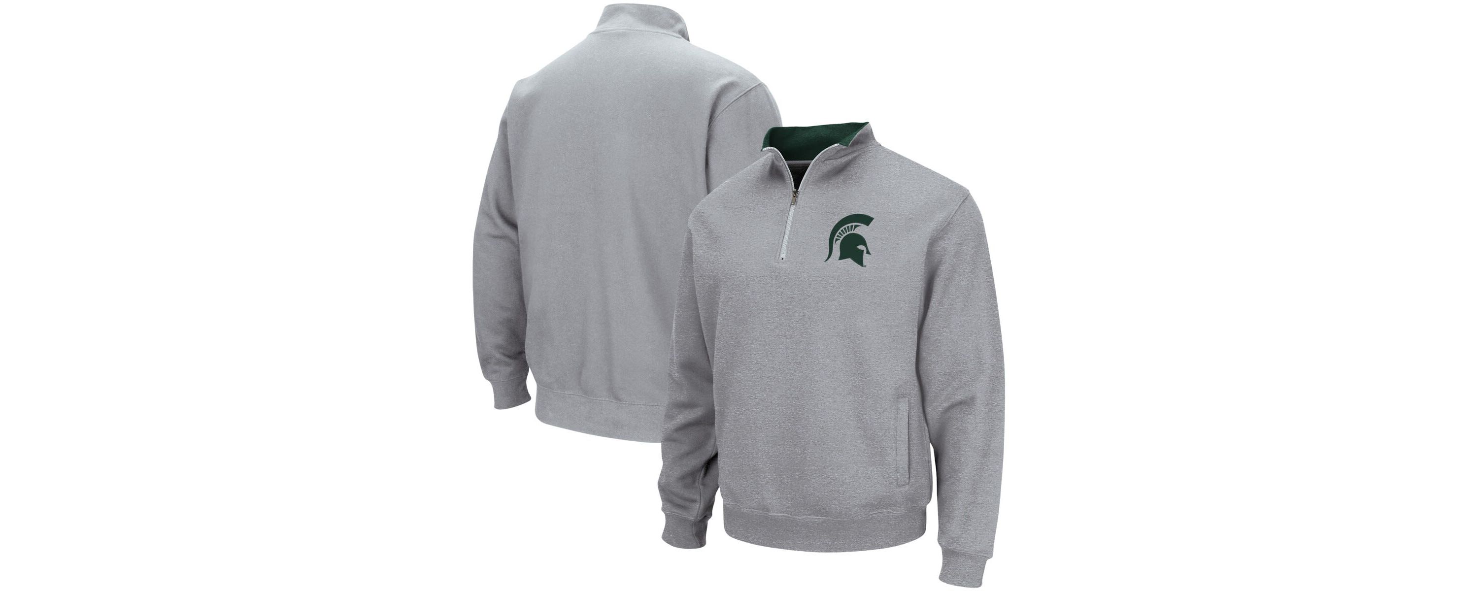 NCAA ed Michigan State Spartans Tortugas Team Logo Quarter-Zip Jacket