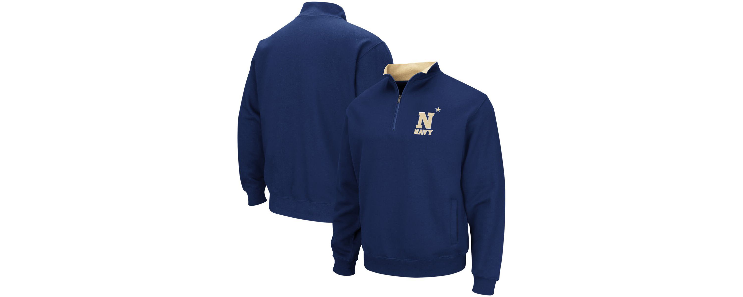 Navy Midshipmen NCAA Midshipmen Tortugas Team Logo Quarter-Zip Jacket