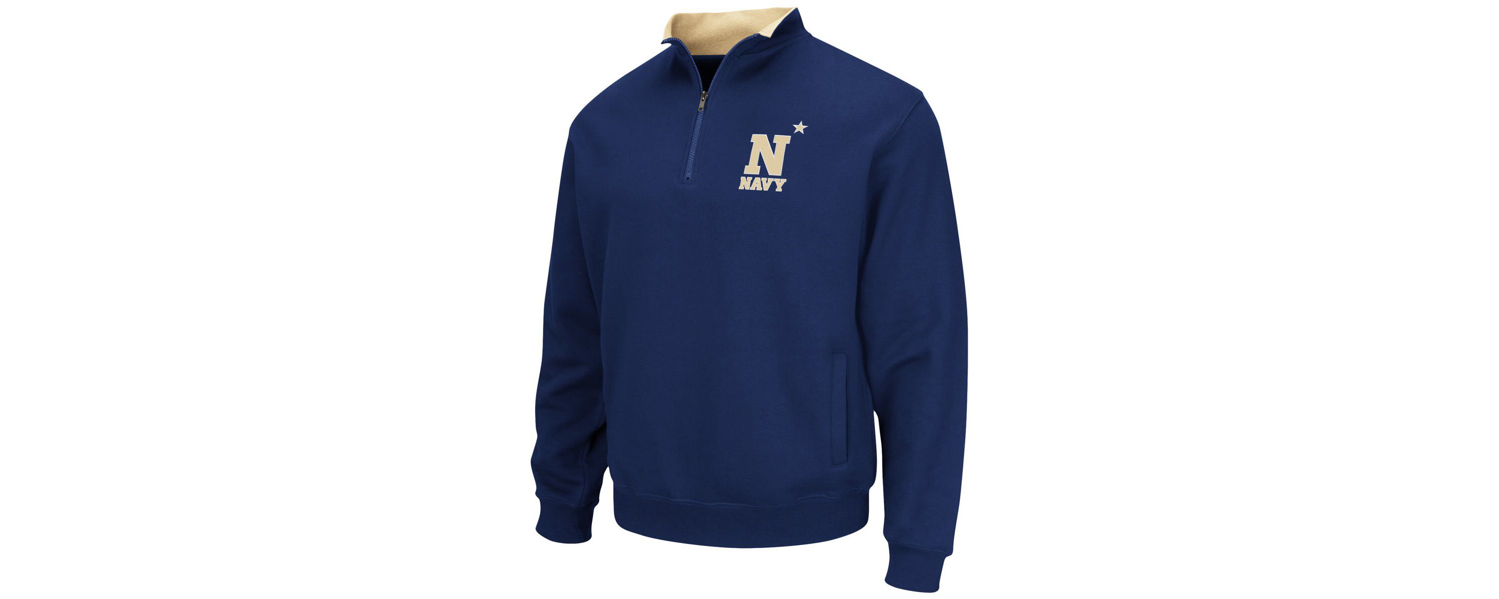 Navy Midshipmen NCAA Midshipmen Tortugas Team Logo Quarter-Zip Jacket