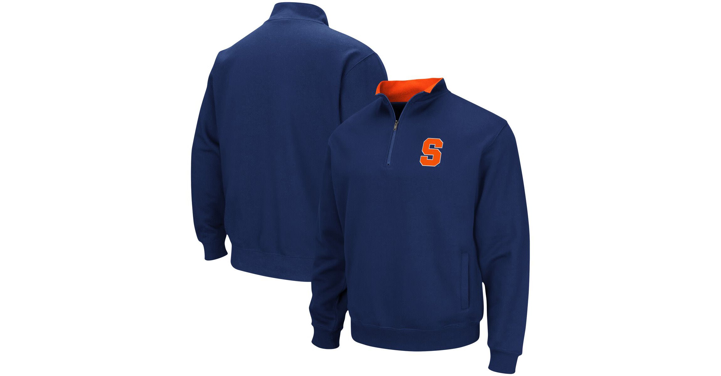 Syracuse Orange NCAA Syracuse Tortugas Team Logo Quarter-Zip Jacket