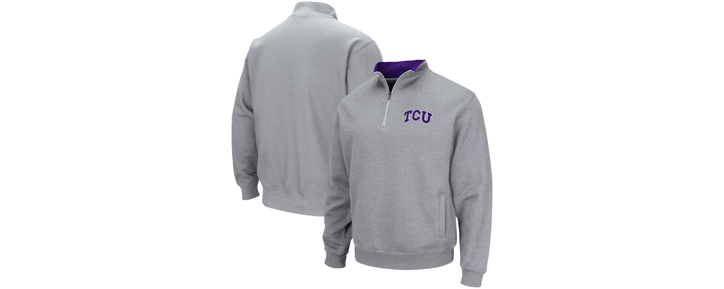 NCAA ed TCU Horned Frogs Tortugas Team Logo Quarter-Zip Jacket