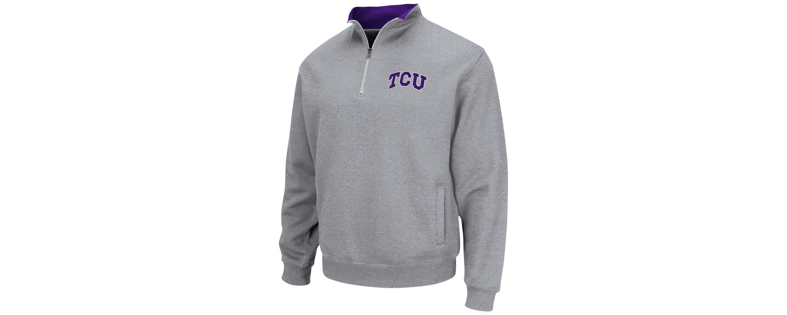NCAA ed TCU Horned Frogs Tortugas Team Logo Quarter-Zip Jacket